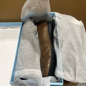 LifeStride Women's Abigail Dark Tan Shoes Slip on Casual size 8 NEW